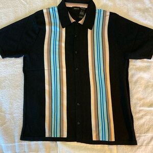 Claiborne Retro Button Down Polo Large
